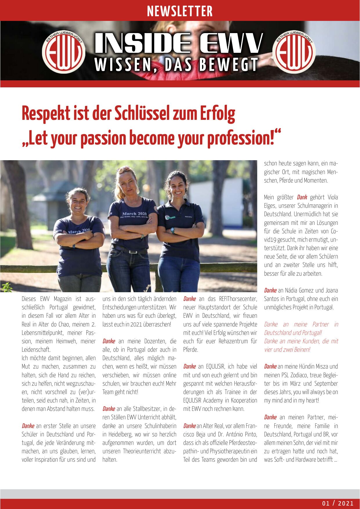 Diesesr EWV-Inside Magazin ist ausschließlich Portugal gewidmet.